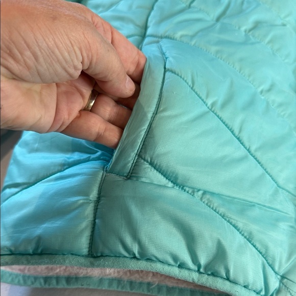 Eddie Bauer Girls' Reversible Jacket - Teal, Deer Harbor Waterproof Puffer - Picture 3 of 13